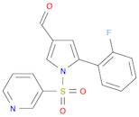 1H-Pyrrole-3-carboxaldehyde, 5-(2-fluorophenyl)-1-(3-pyridinylsulfonyl)-