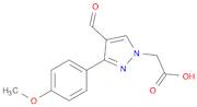 2-(4-Formyl-3-(4-methoxyphenyl)-1H-pyrazol-1-yl)acetic acid