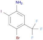 4-Bromo-2-iodo-5-(trifluoromethyl)aniline