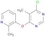 4-Chloro-5-methyl-6-(2-methylpyridin-3-yloxy)pyrimidine