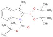 tert-butyl 3-methyl-2-(4,4,5,5-tetramethyl-1,3,2-dioxaborolan-2-yl)-1H-indole-1-carboxylate