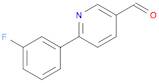 6-(3-Fluorophenyl)-3-pyridinecarbaldehyde