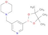 4-((5-(4,4,5,5-tetramethyl-1,3,2-dioxaborolan-2-yl)pyridin-3-yl)methyl)morpholine