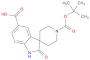 1'-[(2-methylpropan-2-yl)oxycarbonyl]-2-oxospiro[1H-indole-3,4'-piperidine]-5-carboxylic acid