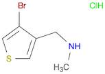 1-(4-Bromothiophen-3-yl)-N-methylmethanamine hydrochloride