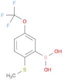 (2-(Methylthio)-5-(trifluoromethoxy)phenyl)boronic acid