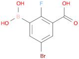 3-Borono-5-bromo-2-fluorobenzoic acid