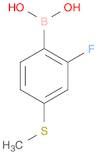 (2-Fluoro-4-(methylthio)phenyl)boronic acid