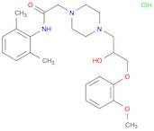 N-(2,6-Dimethylphenyl)-2-(4-(2-hydroxy-3-(2-methoxyphenoxy)propyl)piperazin-1-yl)acetamide dihydro…