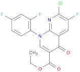 1,8-Naphthyridine-3-carboxylic acid,7-chloro-1-(2,4-difluorophenyl)-6-fluoro-1,4-dihydro-4-oxo-, e…