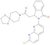 1,4-Dioxa-8-azaspiro[4.5]decane,8-[[2-(7-chloro-1,8-naphthyridin-2-yl)-2,3-dihydro-3-oxo-1H-isoind…