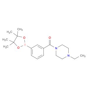 1-ethyl-4-[3-(tetramethyl-1,3,2-dioxaborolan-2-yl)benzoyl]piperazine