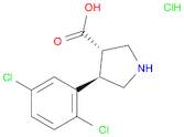 (3R,4S)-4-(2,5-Dichlorophenyl)pyrrolidine-3-carboxylic acid hydrochloride