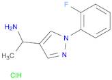 1-(1-(2-Fluorophenyl)-1H-pyrazol-4-yl)ethanamine hydrochloride