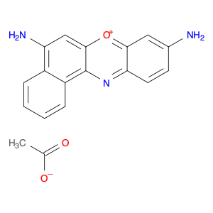 Benzo[a]phenoxazin-7-ium, 5,9-diamino-, acetate