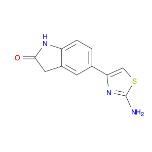 2H-Indol-2-one, 5-(2-amino-4-thiazolyl)-1,3-dihydro-