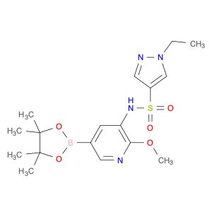 5-(1-Ethyl-1H-pyrazole-4-sulfonamido)-6-methoxypyridine-3-boronic acid pinacol ester