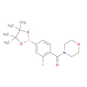 4-{[2-Fluoro-4-(tetramethyl-1,3,2-dioxaborolan-2-yl)phenyl]carbonyl}morpholine