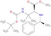 (S)-Methyl 3-((tert-butoxycarbonyl)amino)-3-methyl-2-(((S)-1-phenylethyl)amino)butanoate