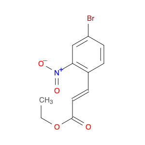 ethyl (E)-3-(4-bromo-2-nitrophenyl)prop-2-enoate