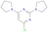 Pyrimidine, 4-chloro-2,6-di-1-pyrrolidinyl-