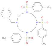 1-benzyl-4,7,10-tris-(4-methylphenyl)sulfonyl-1,4,7,10-tetrazacyclododecane