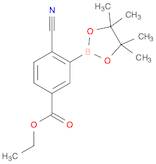 Benzoic acid, 4-cyano-3-(4,4,5,5-tetramethyl-1,3,2-dioxaborolan-2-yl)-, ethyl ester