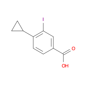 4-Cyclopropyl-3-iodobenzoic acid