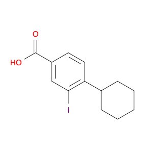 4-Cyclohexyl-3-iodobenzoic acid