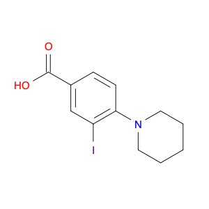 3-Iodo-4-(piperidin-1-yl)benzoic acid