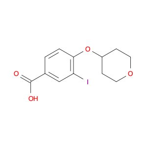 3-Iodo-4-((tetrahydro-2H-pyran-4-yl)oxy)benzoic acid