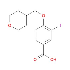 3-Iodo-4-((tetrahydro-2H-pyran-4-yl)methoxy)benzoic acid