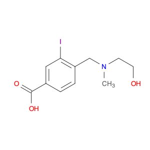 4-(((2-Hydroxyethyl)(methyl)amino)methyl)-3-iodobenzoic acid