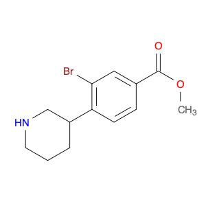 Methyl 3-bromo-4-(piperidin-3-yl)benzoate