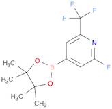 2-Fluoro-4-(4,4,5,5-tetramethyl-1,3,2-dioxaborolan-2-yl)-6-(trifluoromethyl)pyridine