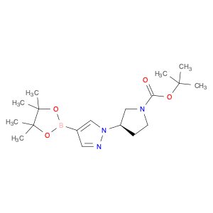 (R)-tert-Butyl 3-(4-(4,4,5,5-tetramethyl-1,3,2-dioxaborolan-2-yl)-1H-pyrazol-1-yl)pyrrolidine-1-ca…