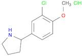 2-(3-Chloro-4-methoxyphenyl)pyrrolidine, HCl