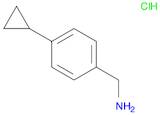 (4-Cyclopropylphenyl)methanamine hcl