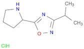 3-Isopropyl-5-pyrrolidin-2-yl-1,2,4-oxadiazolehydrochloride