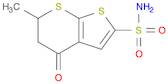 4H-Thieno[2,3-b]thiopyran-2-sulfonamide, 5,6-dihydro-6-methyl-4-oxo-