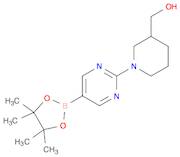 {1-[5-(tetramethyl-1,3,2-dioxaborolan-2-yl)pyrimidin-2-yl]piperidin-3-yl}methanol