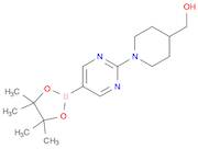 {1-[5-(tetramethyl-1,3,2-dioxaborolan-2-yl)pyrimidin-2-yl]piperidin-4-yl}methanol