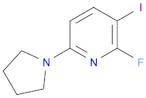 2-Fluoro-3-iodo-6-(pyrrolidin-1-yl)pyridine