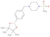 1-Methanesulfonyl-4-{[4-(tetramethyl-1,3,2-dioxaborolan-2-yl)phenyl]methyl}piperazine