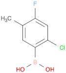 2-Chloro-4-fluoro-5-methylphenylboronic acid