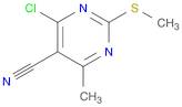 4-chloro-6-methyl-2-methylsulfanylpyrimidine-5-carbonitrile