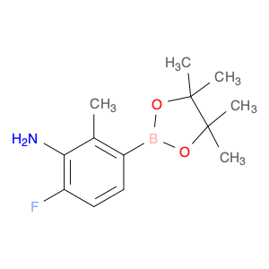 Benzenamine, 6-fluoro-2-methyl-3-(4,4,5,5-tetramethyl-1,3,2-dioxaborolan-2-yl)-