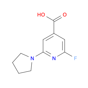 2-Fluoro-6-(pyrrolidin-1-yl)isonicotinic acid