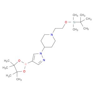 1-(2-(tert-Butyldimethylsilyloxy)ethyl)-4-(4-(4,4,5,5-tetramethyl-1,3,2-dioxaborolan-2-yl)-1h-pyra…