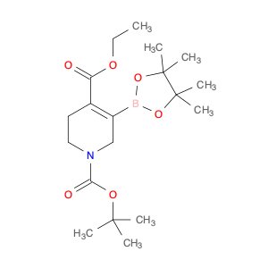 1-tert-Butyl 4-ethyl 5-(tetramethyl-1,3,2-dioxaborolan-2-yl)-1,2,3,6-tetrahydropyridine-1,4-dicarb…